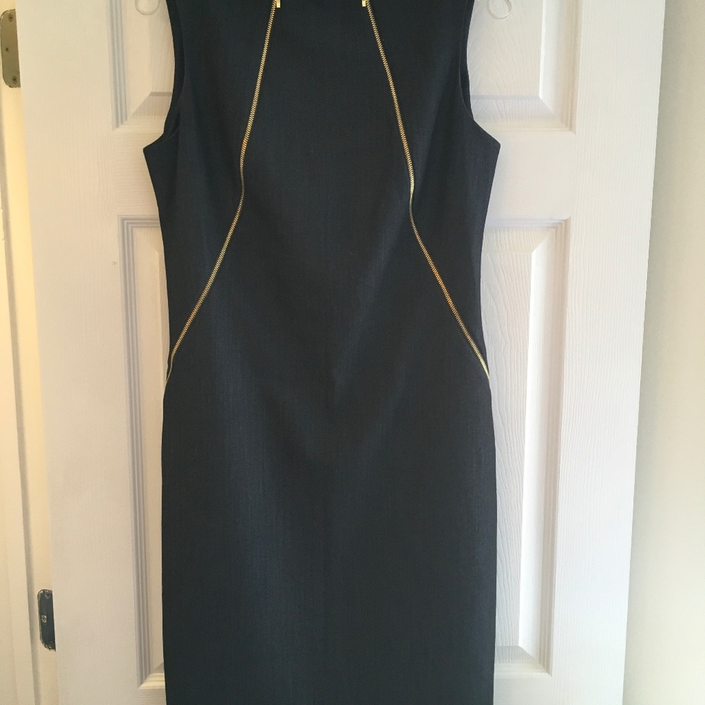 Calvin Klein Poly/Rayon Sheath, Sz 8
